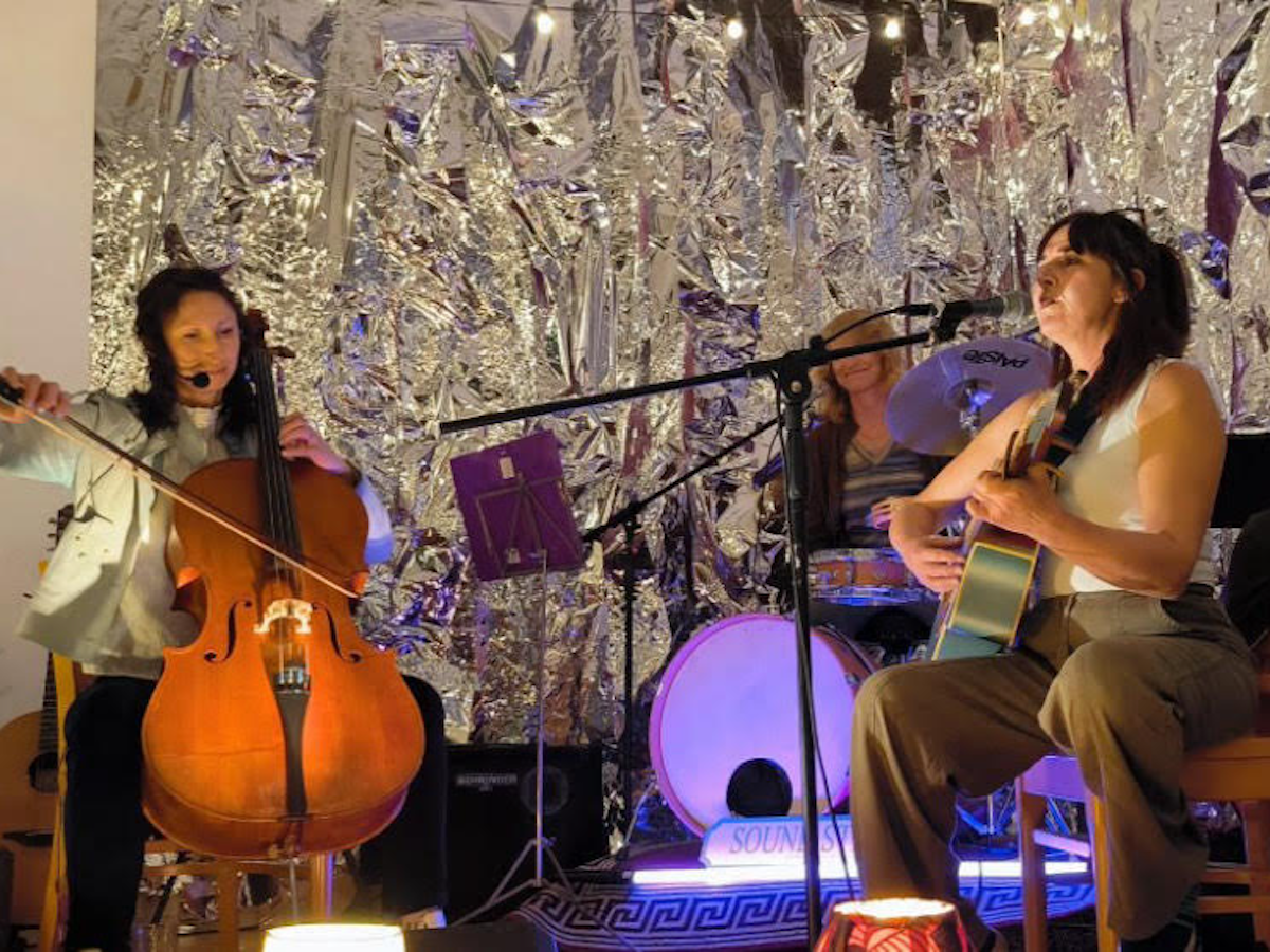 Musicians performing at a Serenade Session at CHIp Studio
